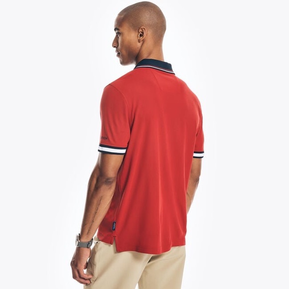 Nautica SUSTAINABLY CRAFTED NAVTECH CLASSIC FIT POLO M - Picture 12 of 12
